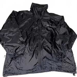 First Down Black Lightweight Windbreaker Jacket Men’s Large Athleisure Street